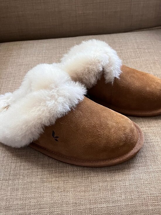 Koolaburra Shoes - KOOLABURRA BY UGG Slippers Women's Sz 7 Milo Scuff Faux Sheepskin Brown Slip On